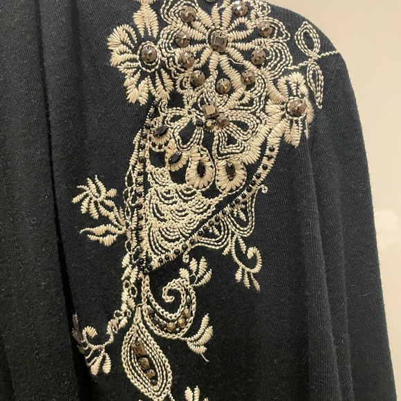 Embroidered Open cardigan - Picture 2 of 5